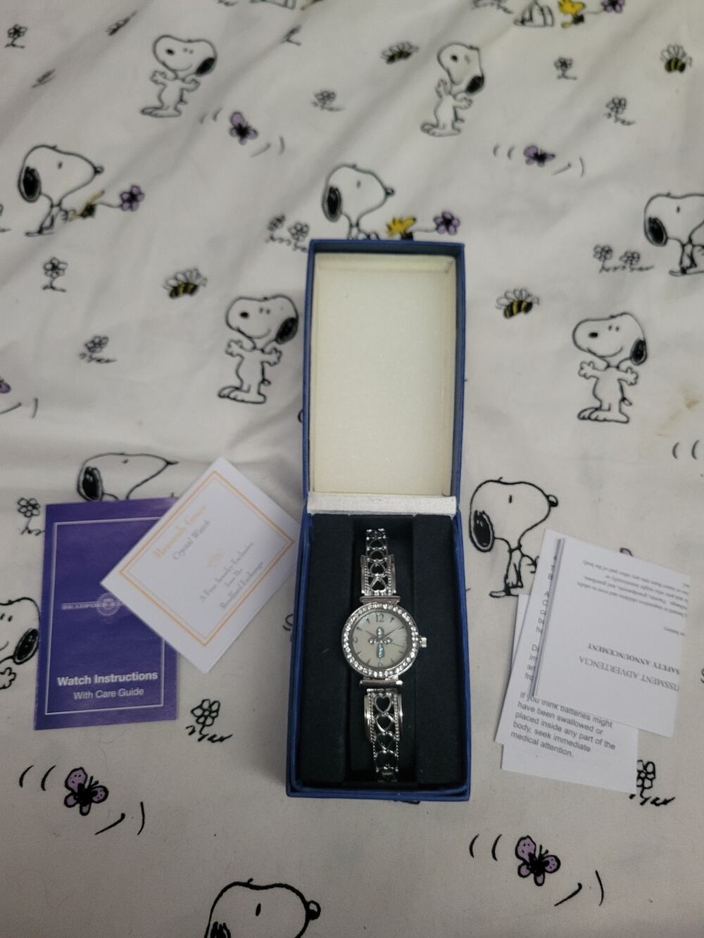 Cross Spiritual Heavenly Grace Silvee Tone Watch